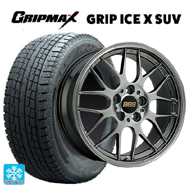 235/60R18 107H XL グリップマックス グリップアイスX SUV ブラックレター # BBS RG-R DB 18-8J 国産車用 スタッドレスタイヤホイール4本セット