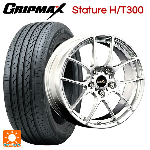 ホンダ ZR-V(RZ4)用 225/55R18 98V グリップマックス スタチャーHT300 ブラックレター BBS RF DS 新品サマータイヤホイール 4本セット