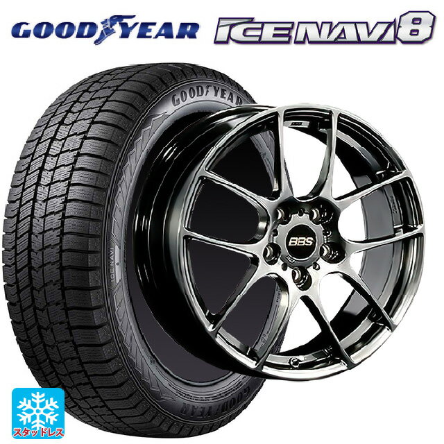 235/45R18 94Q グッドイヤー アイスナビ8 BBS RF DB 18-8J 国産車用 スタッドレスタイヤホイール4本セット