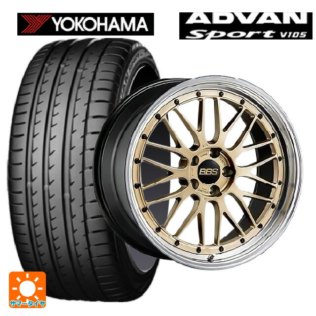 235/60R18 107W XL ヨコハマ アドバンスポーツ V105 正規品 BBS LM GL-BKBD 18-7.5J 国産車用 サマータイヤホイール4本セット