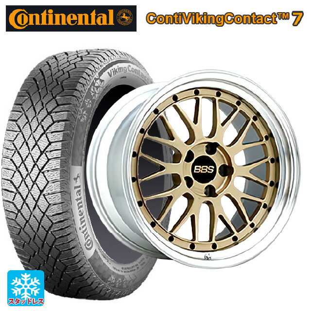 【6/22 20時〜 全品P5倍＆クーポン】235/60R18 107T XL コンチネンタル コンチバイキングコンタクト7 正規品 BBS LM GL-SLD 18-8.5J 国産車用 スタッドレスタイヤホイール4本セット