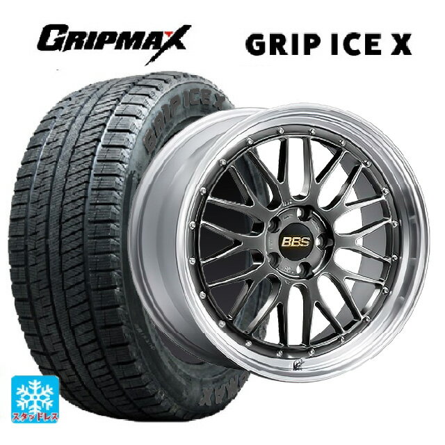 ミニ ミニクラブマン(F54)用 225/40R18 92H XL グリップマックス グリップアイスX ブラックレター BBS LM DB-SLD 新品スタッドレスタイヤホイール 4本セット