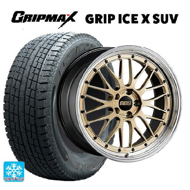 ホンダ ZR-V(RZ4)用 225/55R18 102H XL グリップマックス グリップアイスX SUV ブラックレター # BBS LM GL-BKBD 新品スタッドレスタイヤホイール 4本セット