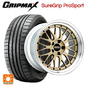 225/40R18 92Y XL グリップマックス シュアグリップ プロスポーツ ブラックレター BBS LM GL-SLD 18-7.5J 国産車用 サマータイヤホイール4本セット
