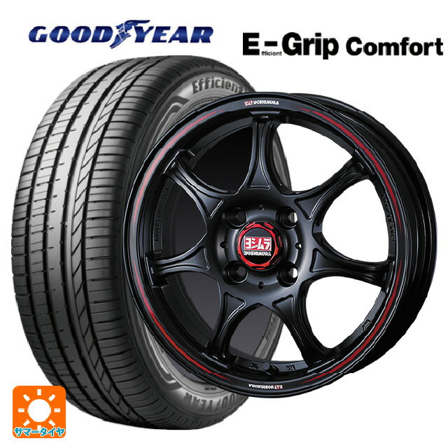 165/60R14 75H グッドイヤー エフィシェントグリップ コンフォート ヨシムラ WRS セブン セミマットブラック 14-4.5J 国産車用 サマータイヤホイール4本セット