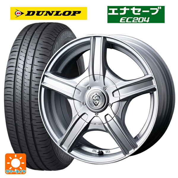 165/70R14 81S ダンロップ エナセーブEC204 ウェッズ トレファー MH シルバー 14-5.5J 国産車用 サマータイヤホイール4本セット