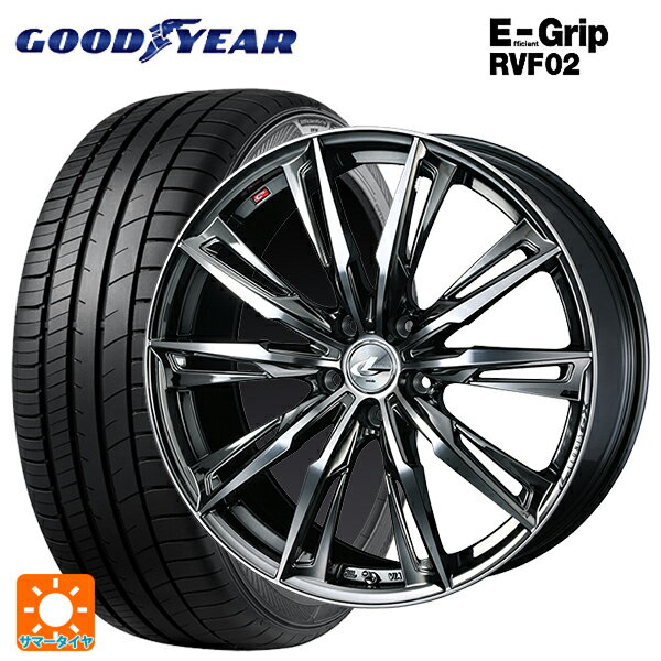 【最大3万円OFFクーポン 5/16 1:59迄】245/45R19 102W XL グッドイヤー エフィシェントグリップ RVF02 ウェッズ レオニス GX BMCMC 19-8J 国産車用 サマータイヤホイール4本セット