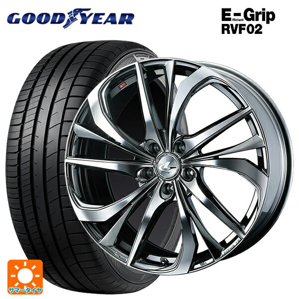 【6/15〜16限定 全品P5倍＆クーポン】トヨタ ハリアー(80系)用 225/55R19 103W XL グッドイヤー エフィシェントグリップ RVF02 # ウェッズ レオニス TE BMCMC 新品サマータイヤホイール 4本セット