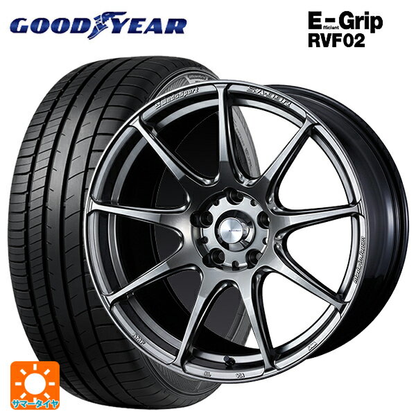 【6/22 20時〜 全品P5倍＆クーポン】215/45R18 93W XL グッドイヤー エフィシェントグリップ RVF02 ウェッズ ウェッズスポーツ SA99R PSB 18-7.5J 国産車用 サマータイヤホイール4本セット