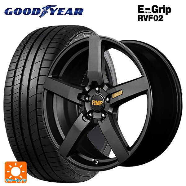 【最大3万円OFFクーポン 5/16 1:59迄】215/45R18 93W XL グッドイヤー エフィシェントグリップ RVF02 マルカサービス RMP 050F セミグロスガンメタ 18-7J 国産車用 サマータイヤホイール4本セット