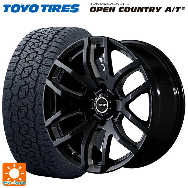 ミツビシ トライトン(GSRグレード)(LC2T)用 265/65R17 112H トーヨー オープンカントリー AT3 ホワイトレター チームデイトナ FDX-F6 B8 新品サマータイヤホイール 4本セット