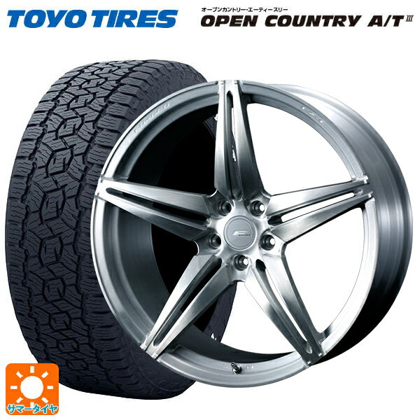 235/60R18 103H トーヨー オープンカントリー AT3 ホワイトレター ウェッズ エフゼロ FZ-3 BRUSHED 18-8J 国産車用 サマータイヤホイール4本セット