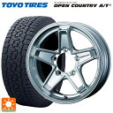 スズキ ジムニーシエラ(74系)用 195/80R15 96S トーヨー オープンカントリー AT3 ホワイトレター キーラー タクティクス # ハイパーシルバー 新品サマータイヤホイール 5本セット