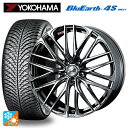 ニッサン エクストレイル(33系)用 235/60R18 107W ヨコハマ ブルーアース4S AW21 ウェッズ レオニス SK BMCMC 新品オールシーズ...