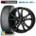 ニッサン エクストレイル(33系)用 235/60R18 107W ヨコハマ ブルーアース4S AW21 ハイブロック ヴィラス サテンブラック 新品オールシーズンタイヤホイール 4本セット