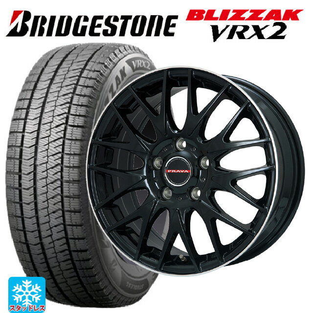 【6/11 1:59迄 全品ポイント5倍】165/55R15 75Q ブリヂストン ブリザック VRX2 正規品 ビックウェイ レイシーン プラバ 9M Jr2 GBK/リムP 15-4.5J 国産車用 スタッドレスタイヤホイール4本セット