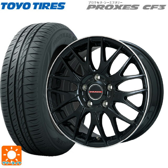 【6/15〜16限定 全品P5倍＆クーポン】165/60R14 75H トーヨー プロクセス CF3 ビックウェイ レイシーン プラバ 9M Jr2 GBK/リムP 14-4.5J 国産車用 サマータイヤホイール4本セット