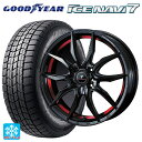 【10/27 10:59迄 全品P5倍&クーポン】165/55R14 72Q グッドイヤー アイスナビ7(数量限定) # ウェッズ ノヴァリス ローグ VF ピアノブラック/レッドライン 14-4.5J 国産車用 スタッドレスタイヤホイール4本セット