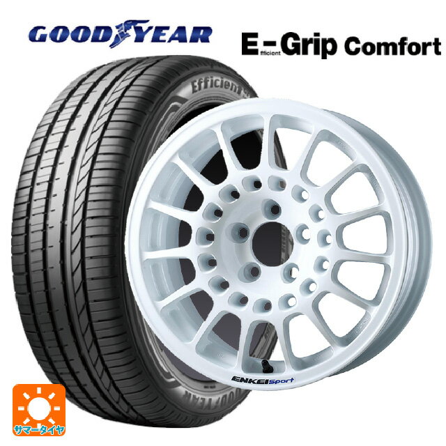 185/65R15 88H グッドイヤー エフィシェントグリップ コンフォート エンケイ エンケイスポーツ RC-G5 White 15-6.5J 国産車用 サマータイヤホイール4本セット