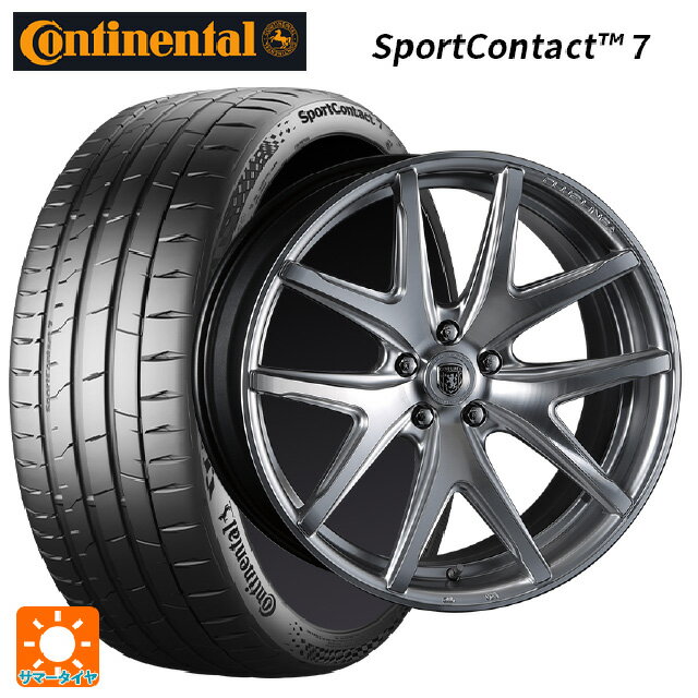 225/40R19 93Y XL コンチネンタル スポーツコンタクト 7 正規品 クリムソン ヴィエリ FF # HS/ポリッシュ 19-8J 国産車用 サマータイヤホイール4本セット