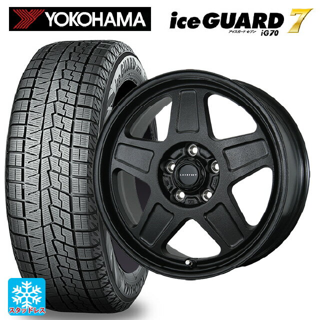 215/65R16 98Q ヨコハマ アイスガード7(IG70) トピー ランドフット GWD R/B 16-7J 国産車用 スタッドレスタイヤホイール4本セット