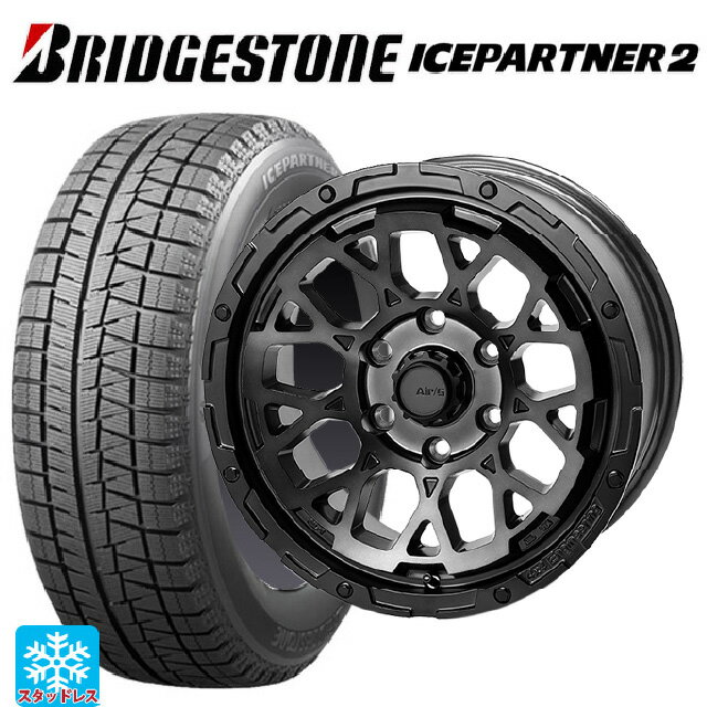 215/65R16 98Q ブリヂストン アイスパートナー2 正規品 4×4エンジニアリング エアーG ロックス ゴーストエディション ゴーストエディション 16-7J 国産車用 スタッドレスタイヤホイール4本セット