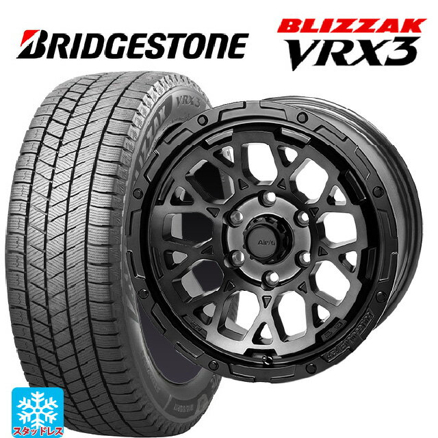 2024年製 215/65R16 98Q ブリヂストン ブリザック VRX3 正規品 # 4×4エンジニアリング エアーG ロックス ゴーストエディション ゴーストエディション 16-7J 国産車用 スタッドレスタイヤホイール4本セット