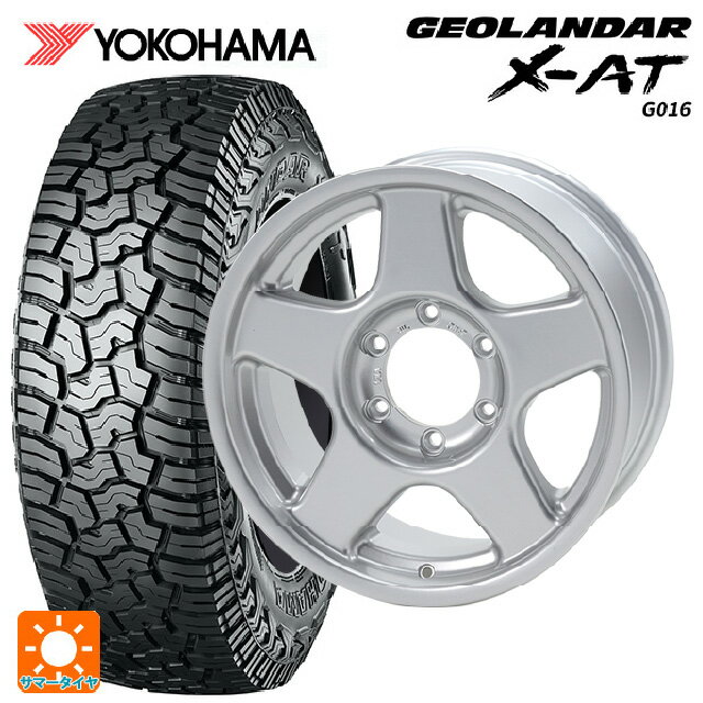 【6/11 1:59迄 全品ポイント5倍】スズキ ジムニーノマド(JC74W)用 215/70R16 100/97Q ヨコハマ ジオランダー X-AT G016 ブラックレター 正規品 4×4エンジニアリング ブラッドレーV ブライトシルバー 新品サマータイヤホイール 4本セット