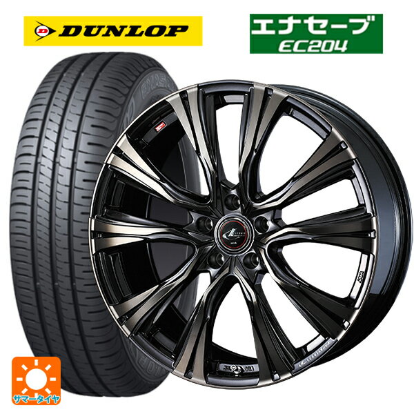 215/60R16 95H ダンロップ エナセーブEC204 ウェッズ レオニス VR PBMC/TI 16-6.5J 国産車用 サマータイヤホイール4本セット