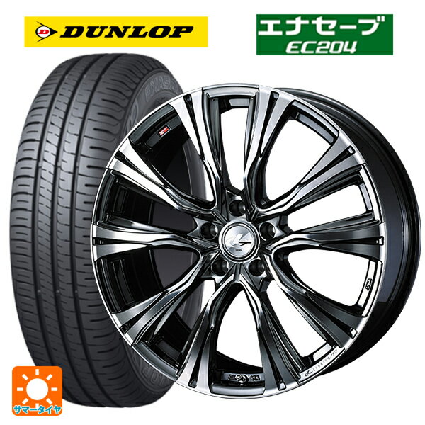 215/45R17 91W ダンロップ エナセーブEC204 ウェッズ レオニス VR BMCMC 17-7J 国産車用 サマータイヤホイール4本セット