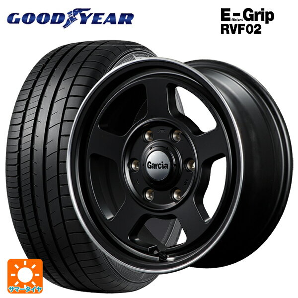 165/65R14 79H グッドイヤー エフィシェントグリップ RVF02 マルカサービス ガルシア シカゴ5 メタリックグレーポリッシュ 14-4.5J 国産車用 サマータイヤホイール4本セット