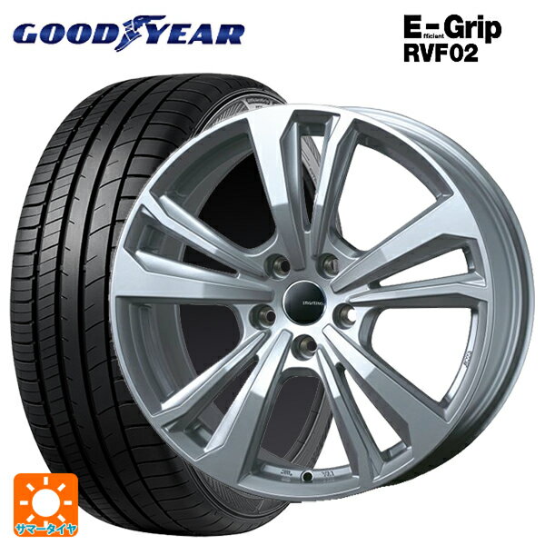 BMW 5シリーズ(G30/G31)用 225/55R17 101V XL グッドイヤー エフィシェントグリップ RVF02 スマートライン 365 シルバー 新品サマータイヤホイール 4本セット