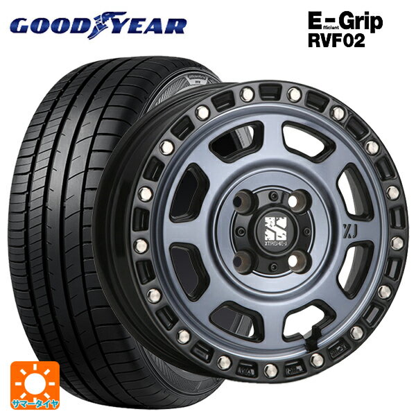 【6/15〜16限定 全品P5倍＆クーポン】165/55R15 75V グッドイヤー エフィシェントグリップ RVF02 エムエルジェイ エクストリームJ XJ07 Gloss Blk. M. Indigo 15-4.5J 国産車用 サマータイヤホイール4本セット
