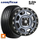 155/65R13 73H グッドイヤー エフィシェントグリップ RVF02 エムエルジェイ エクストリームJ XJ07 Gloss Blk. M. Indigo 13-4J 国産車用 サマータイヤホイール4本セット