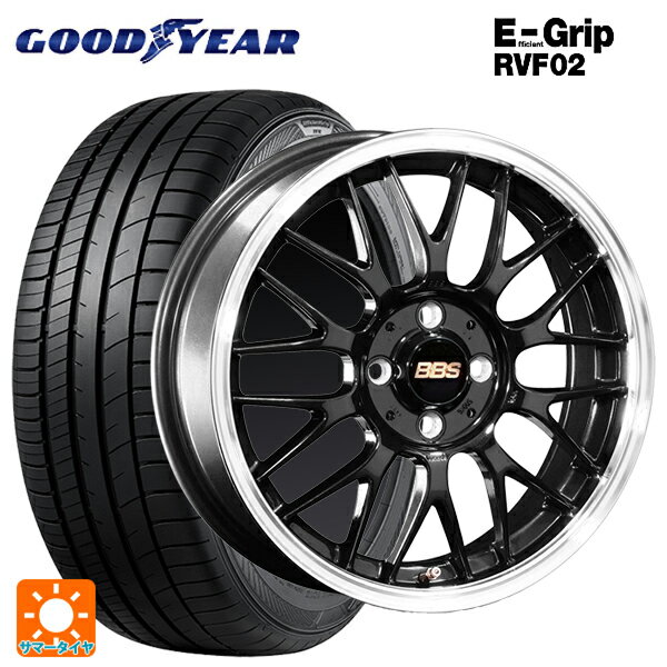 【6/22 20時〜 全品P5倍＆クーポン】185/55R16 83V グッドイヤー エフィシェントグリップ RVF02 BBS RG-F BBD 16-6.5J 国産車用 サマータイヤホイール4本セット