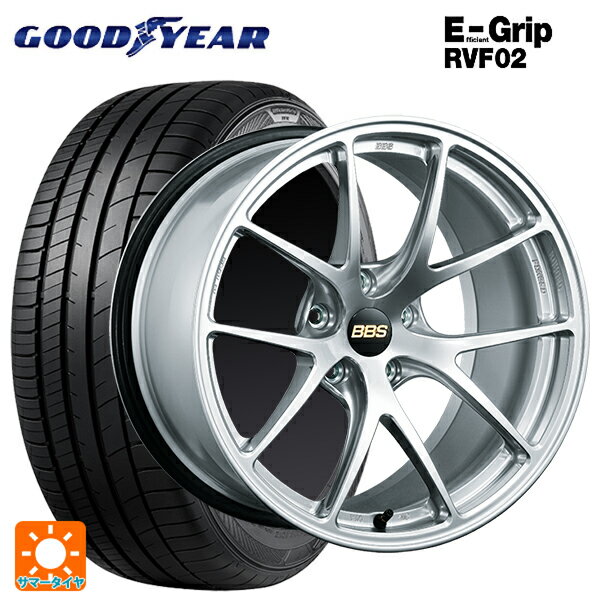 【6/22 20時〜 全品P5倍＆クーポン】215/45R18 93W XL グッドイヤー エフィシェントグリップ RVF02 BBS RI-A DS 18-7.5J 国産車用 サマータイヤホイール4本セット