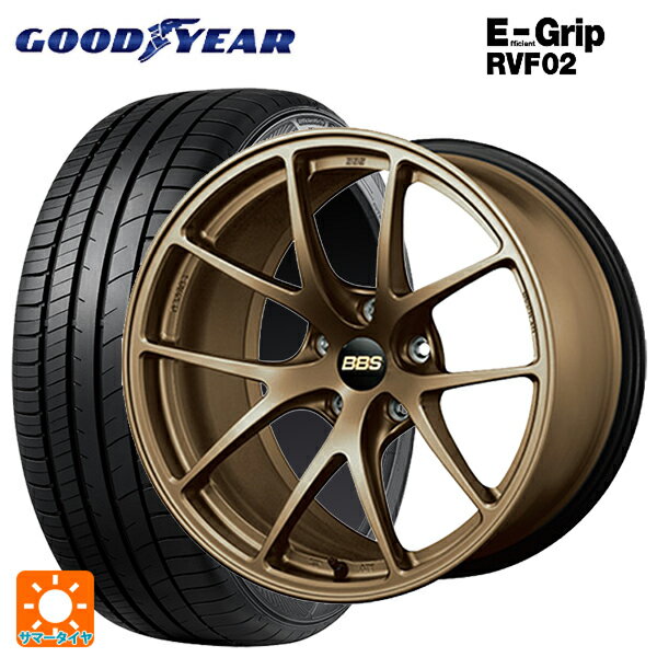 【6/20限定 全品P5倍＆クーポン】215/45R18 93W XL グッドイヤー エフィシェントグリップ RVF02 BBS RI-A MBZ 18-7.5J 国産車用 サマータイヤホイール4本セット