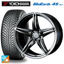 トヨタ ヴォクシー(90系)用 215/45R18 93V XL ヨコハマ ブルーアース4S AW21 ウェッズ エフゼロ FZ-3 DIAMOND BLACK...