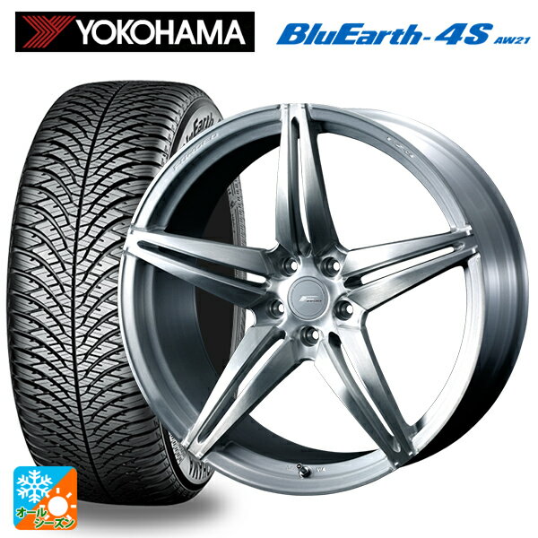 225/45R17 94V XL ヨコハマ ブルーアース4S AW21 エンケイ レーシング GTC02 マットブラック 17-7.5J 国産車用 オールシーズンタイヤホイール4本セット