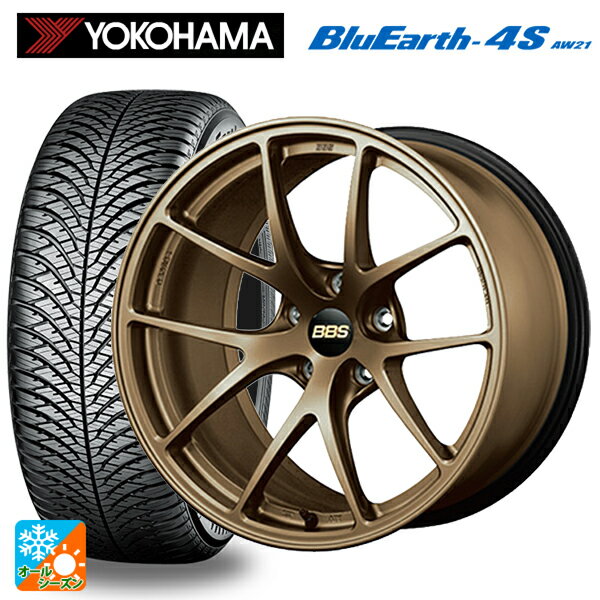 ニッサン エクストレイル(33系)用 235/60R18 107W ヨコハマ ブルーアース4S AW21 RI-A MBZ 新品オールシーズンタイヤホイール 4本セット