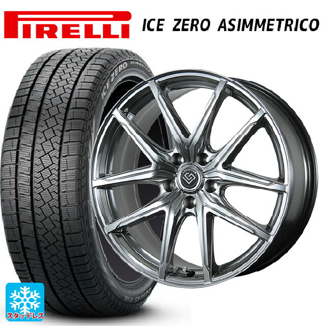 トヨタ プリウス(60系)用 225/45R19 92H ピレリ アイスゼロ アシンメトリコ 正規品 トピー ロンギヌス アールイーエックス H/S 新品スタッドレスタイヤホイール 4本セット