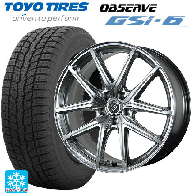 【10/4 20時〜 最大3万円OFFクーポン】トヨタ ヴェルファイア(40系)用 225/60R18 100Q トーヨー オブザーブ GSI-6 トピー ロンギヌス アールイーエックス H/S 新品スタッドレスタイヤホイール 4本セット