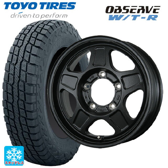 スズキ ジムニー(64系)用 185/85R16 105N トーヨー オブザーブ W/T-R # トピー ランドフット GWD R/B 新品スタッドレスタイヤホイール 4本セット