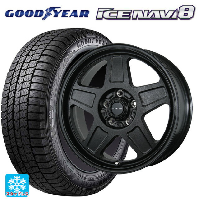 215/65R16 98Q グッドイヤー アイスナビ8 # トピー ランドフット GWD R/B 16-7J 国産車用 スタッドレスタイヤホイール4本セット