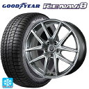 トヨタ プリウス(60系)用 225/45R19 92Q グッドイヤー アイスナビ8 # トピー ロンギヌス アールイーエックス H/S 新品スタッドレスタイヤホイール 4本セット