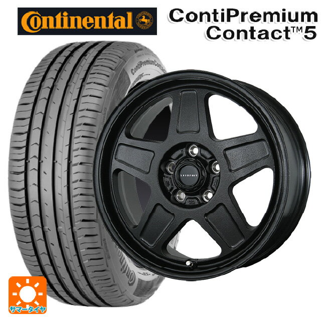 205/60R16 96V XL コンチネンタル コンチプレミアムコンタクト 5 正規品 トピー ランドフット GWD R/B 16-7J 国産車用 サマータイヤホイール4本セット