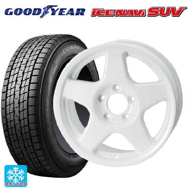 【6/15〜16限定 全品P5倍＆クーポン】215/65R16 98Q グッドイヤー アイスナビ SUV 4×4エンジニアリング ブラッドレーV パールホワイト 16-7J 国産車用 スタッドレスタイヤホイール4本セット