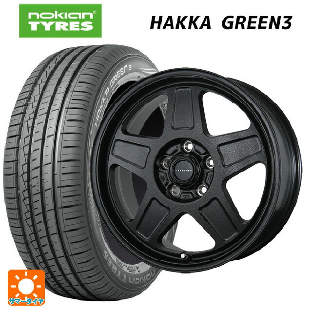 【6/15〜16限定 全品P5倍＆クーポン】205/60R16 96V XL ノキアン ハッカ グリーン3 トピー ランドフット GWD R/B 16-7J 国産車用 サマータイヤホイール4本セット