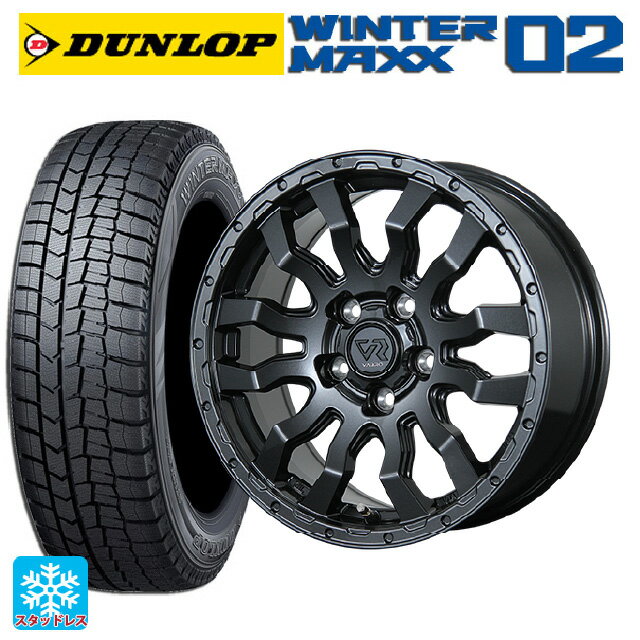 【6/15〜16限定 全品P5倍＆クーポン】215/65R16 98Q ダンロップ ウィンターマックス 02(WM02) トピー ヴァブロ RR-01 GM 16-7J 国産車用 スタッドレスタイヤホイール4本セット