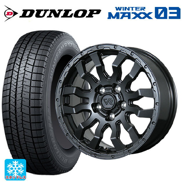 【6/20限定 全品P5倍＆クーポン】215/65R16 98Q ダンロップ ウィンターマックス 03(WM03) トピー ヴァブロ RR-01 GM 16-7J 国産車用 スタッドレスタイヤホイール4本セット